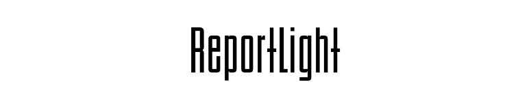 ReportLight font preview