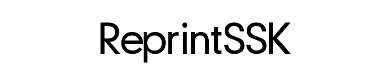 ReprintSSK font preview