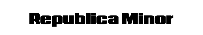 Republica Minor font preview