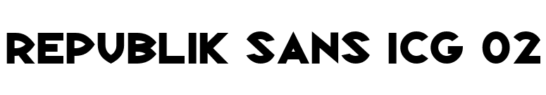 Republik Sans ICG 02 font preview