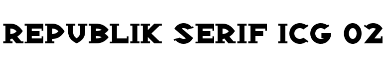 Republik Serif ICG 02 font preview