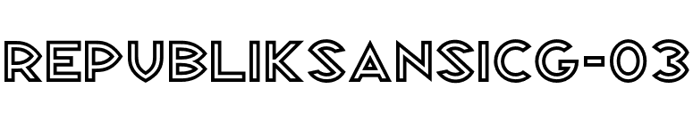 RepublikSansICG-03 font preview