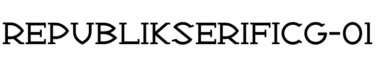 RepublikSerifICG-01 font preview