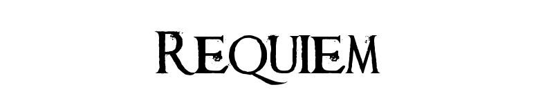 Requiem font preview