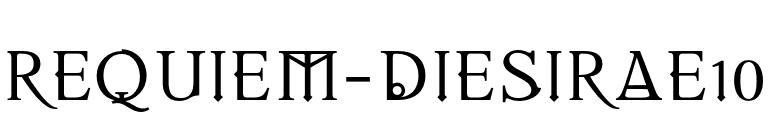REQUIEM-DIESIRAE10 font preview