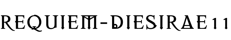 REQUIEM-DIESIRAE11 font preview
