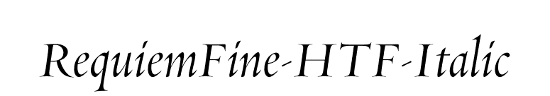 RequiemFine-HTF-Italic font preview