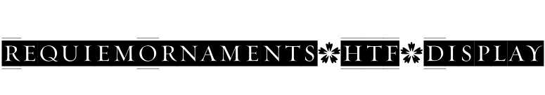 RequiemOrnaments-HTF-Display font preview