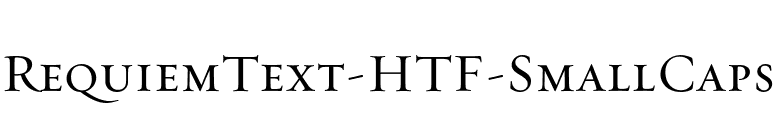 RequiemText-HTF-SmallCaps font preview