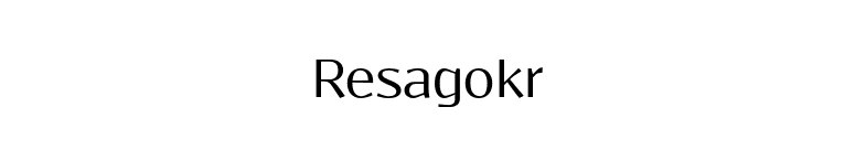Resagokr font preview