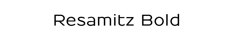 Resamitz Bold font preview