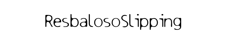 ResbalosoSlipping font preview