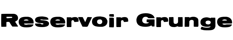 Reservoir Grunge font preview