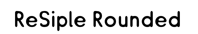 ReSiple Rounded font preview