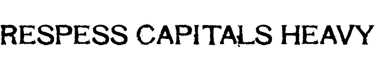 Respess Capitals Heavy font preview