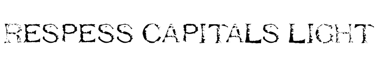 Respess Capitals Light font preview