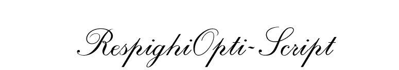 RespighiOpti-Script font preview