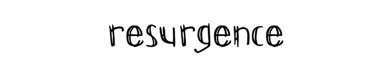 Resurgence font preview