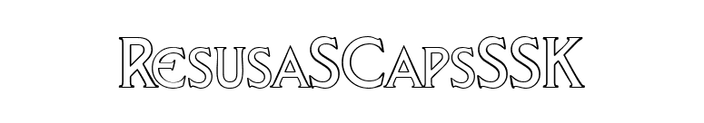 ResusaSCapsSSK font preview