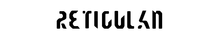 Reticulan font preview