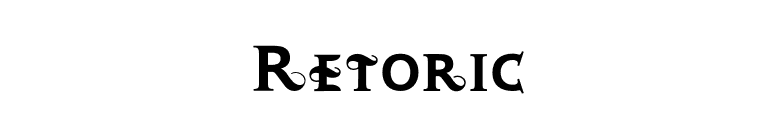 Retoric font preview