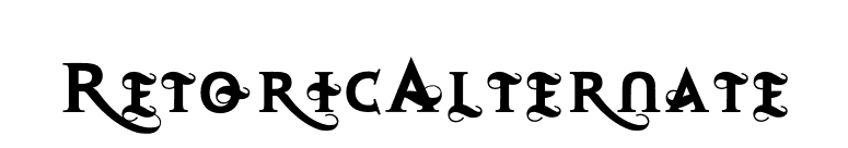 RetoricAlternate font preview