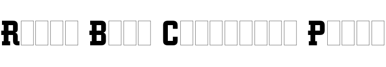 Retro Bold Condensed Plain font preview
