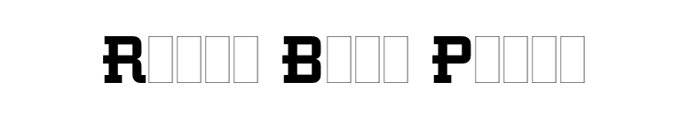Retro Bold Plain font preview