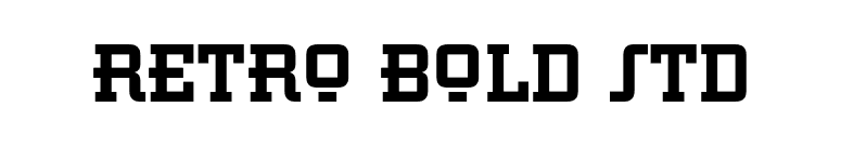 Retro Bold Std font preview