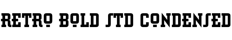 Retro Bold Std Condensed font preview