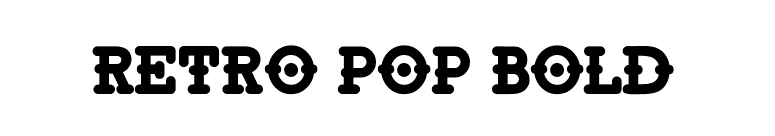 Retro Pop Bold font preview