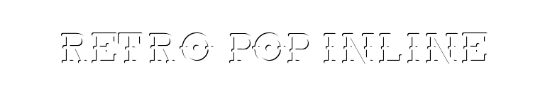 Retro Pop Inline font preview