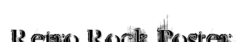 Retro Rock Poster font preview