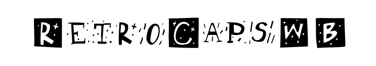 RetroCapsWB font preview