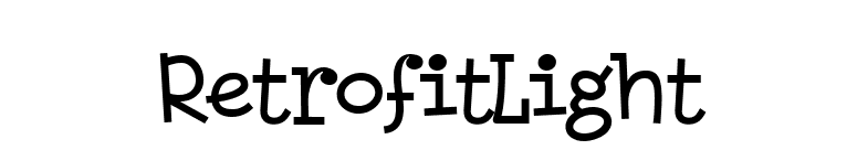 RetrofitLight font preview