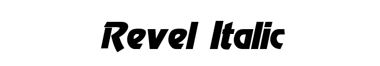 Revel Italic font preview