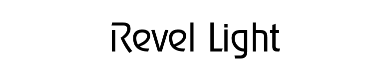 Revel Light font preview