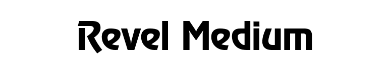 Revel Medium font preview