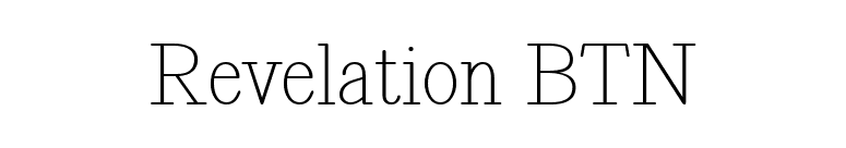 Revelation BTN font preview