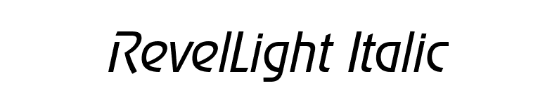RevelLight Italic font preview