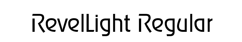 RevelLight Regular font preview