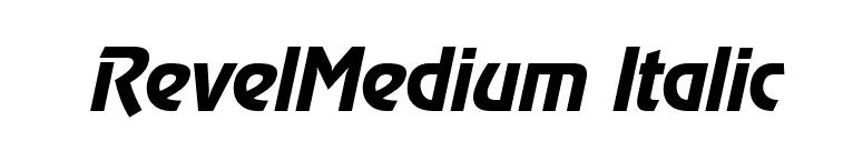 RevelMedium Italic font preview