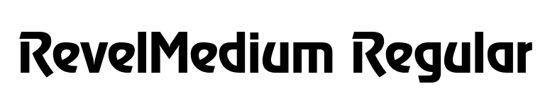 RevelMedium Regular font preview