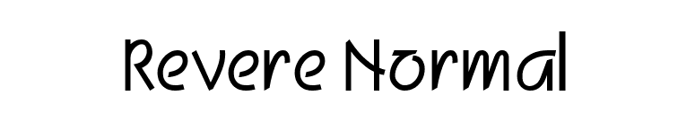 Revere Normal font preview