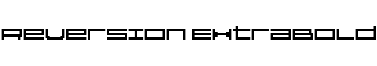 Reversion ExtraBold font preview