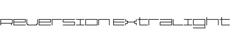 Reversion ExtraLight font preview