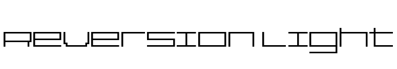 Reversion Light font preview