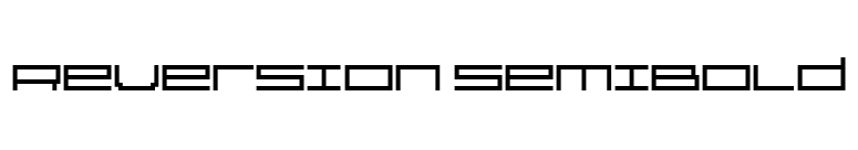 Reversion SemiBold font preview