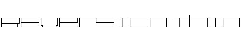 Reversion Thin font preview