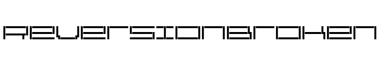 ReversionBroken font preview